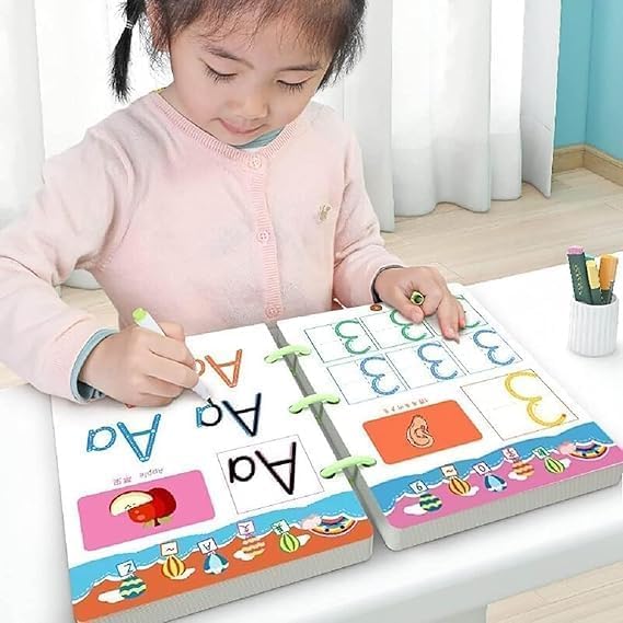 Magic Practice Reusable Pen Control Workbook for Kids