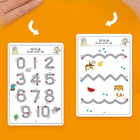 Magic Practice Reusable Pen Control Workbook for Kids
