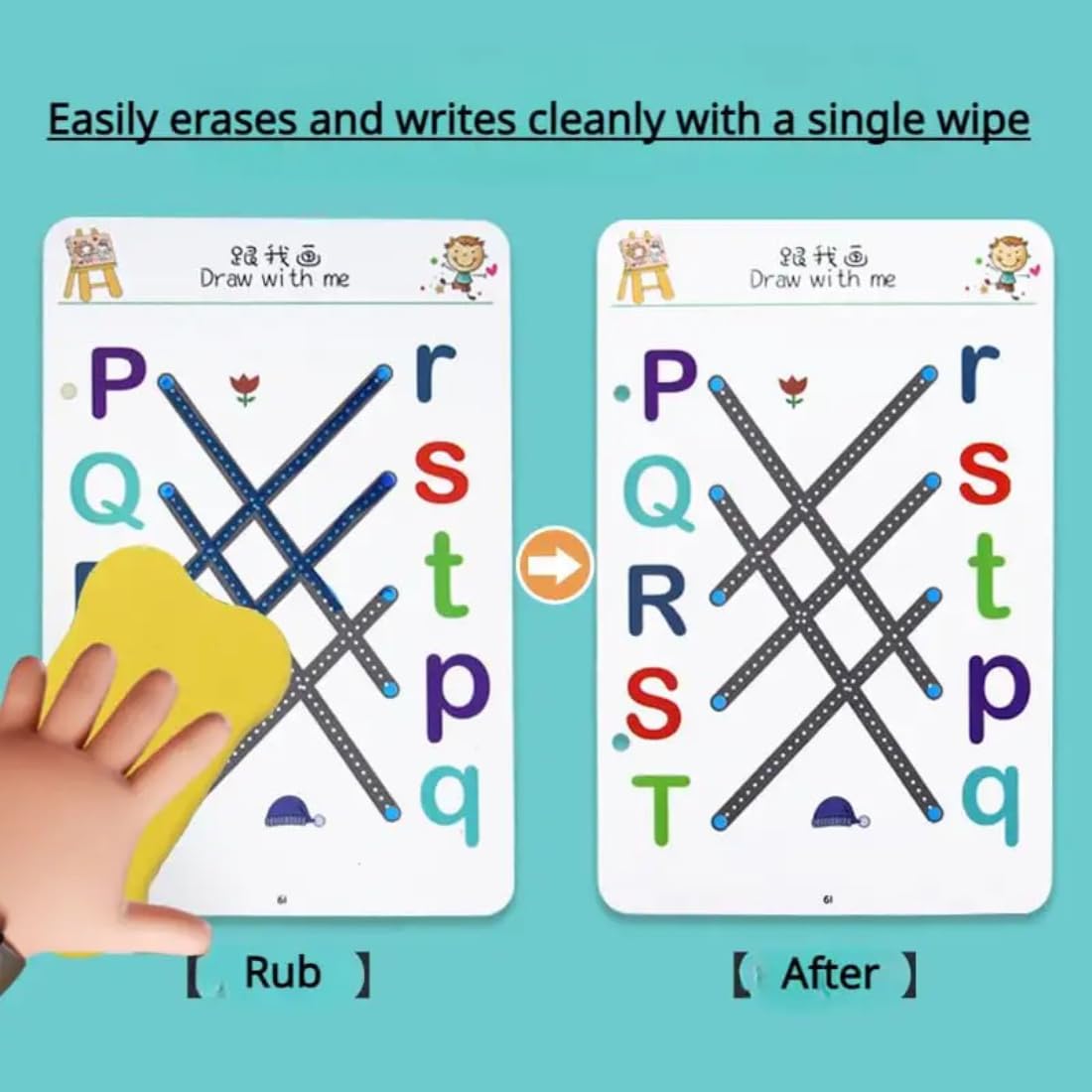 Magic Practice Reusable Pen Control Workbook for Kids