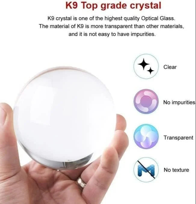 3D Crystal Ball Night Lamp | Warm Night Lamp