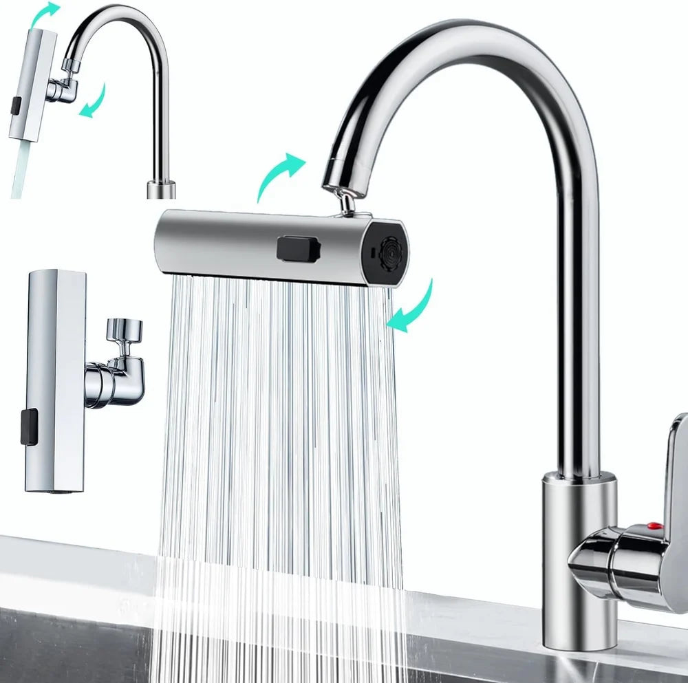 FlexiSpray | 3 Mode Kitchen Faucet Spray (Stainless Steel)