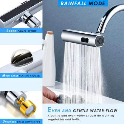 FlexiSpray | 3 Mode Kitchen Faucet Spray (Stainless Steel)