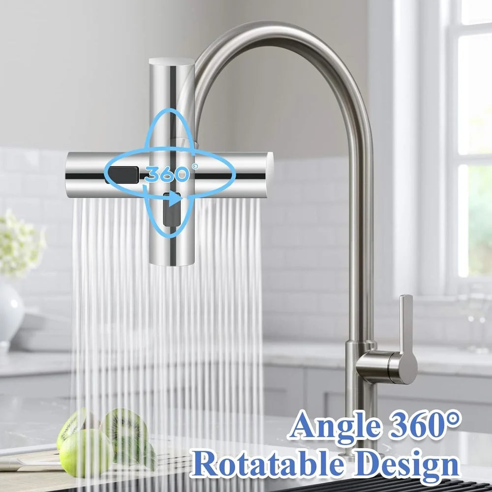 FlexiSpray | 3 Mode Kitchen Faucet Spray (Stainless Steel)