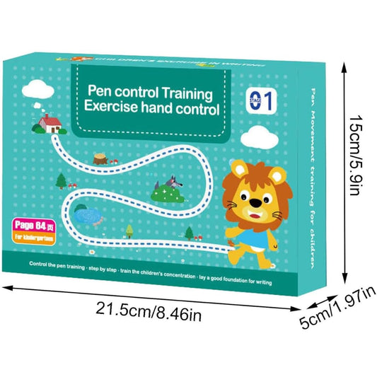 Magic Practice Reusable Pen Control Workbook for Kids