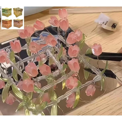Tulip Night Lamp | Tulip Flower Lamp (Cube)