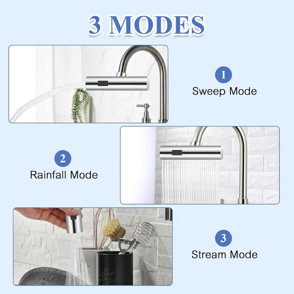 FlexiSpray | 3 Mode Kitchen Faucet Spray (Stainless Steel)