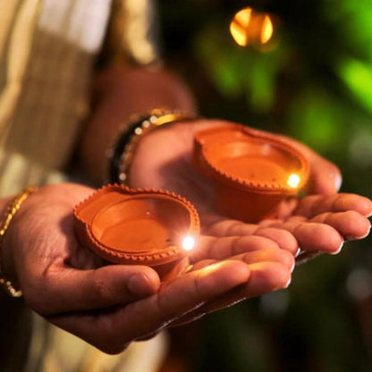 LED Water Diya | Diwali Light Decoration (Pack of 12)