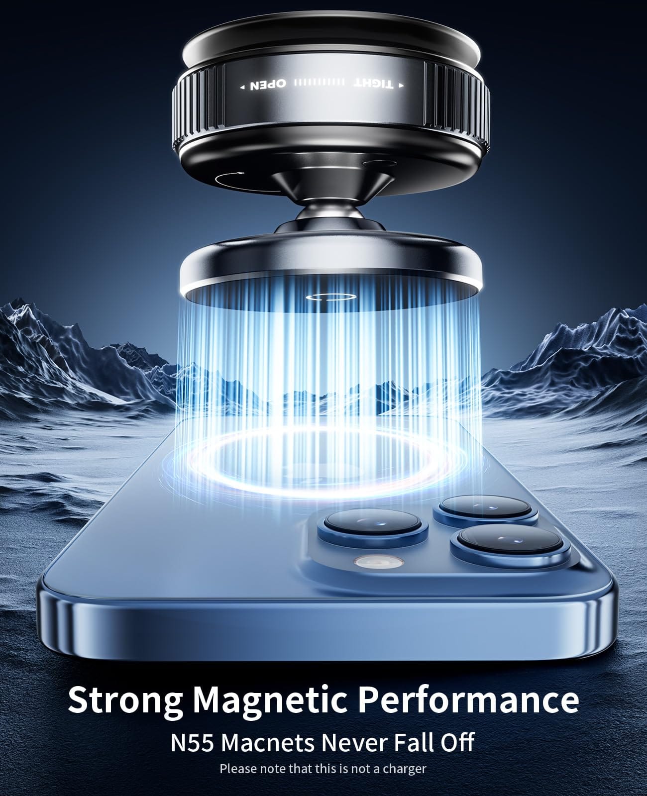 Vacuum Magnetic Phone Holder Stand