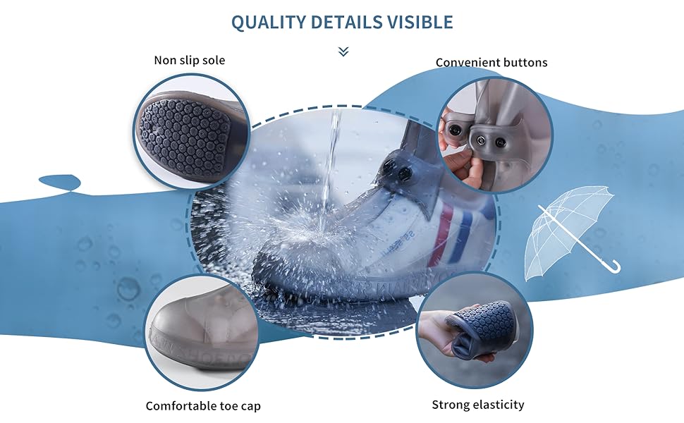 Waterproof Silicone Shoe Cover | Reusable Boot Protector