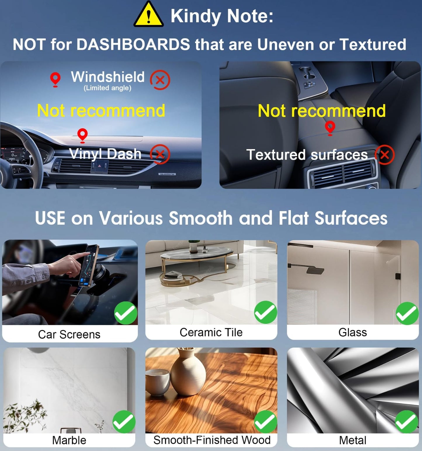 Vacuum Magnetic Phone Holder Stand