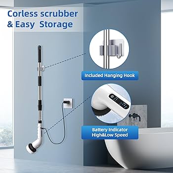 9 in 1 Electric Cleaning Brush | Multifunctional Electric Spin Scrubber