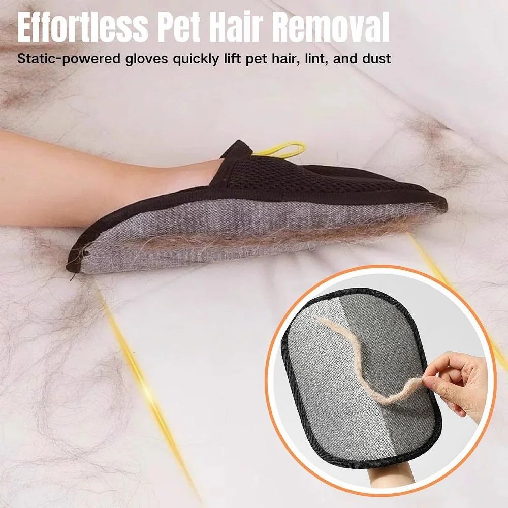 Pet Hair Remover Gloves | For Furry Friends