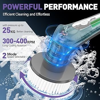 9 in 1 Electric Cleaning Brush | Multifunctional Electric Spin Scrubber