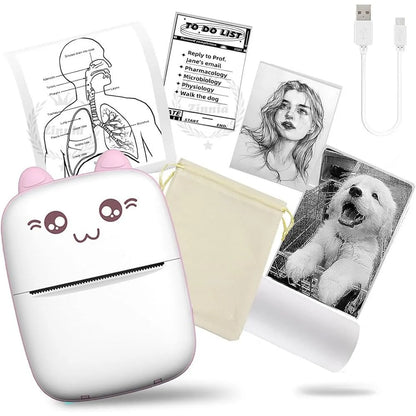 Mini Bluetooth Portable Printer (Wireless, Inkless Printer)