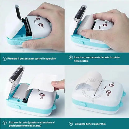 Mini Bluetooth Portable Printer (Wireless, Inkless Printer)