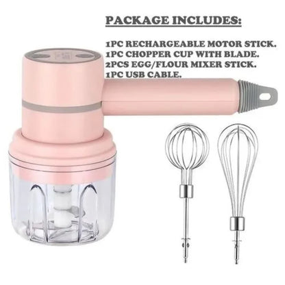 MixChop Duo | 2-in-1 Electric Egg Beater and Chopper
