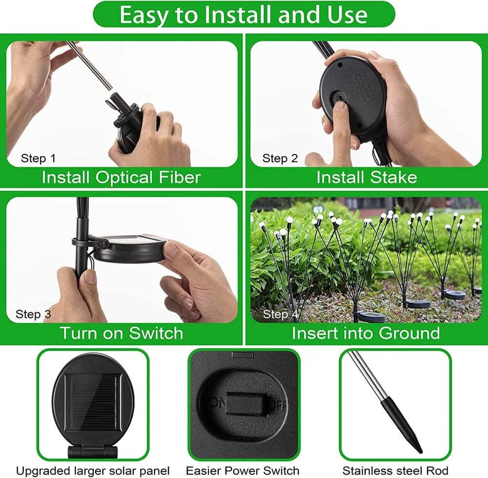 Solar Firefly Garden Light (Buy 1 Get 1 Free)