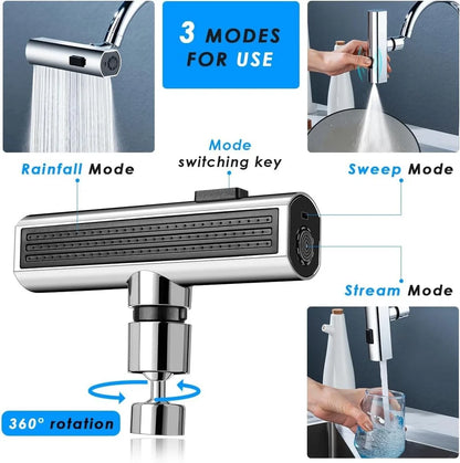 FlexiSpray | 3 Mode Kitchen Faucet Spray (Stainless Steel)