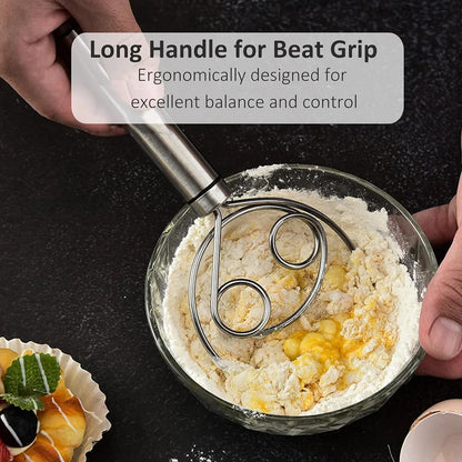 WhiskMaster | Stainless Steel Dough Flour Whisk