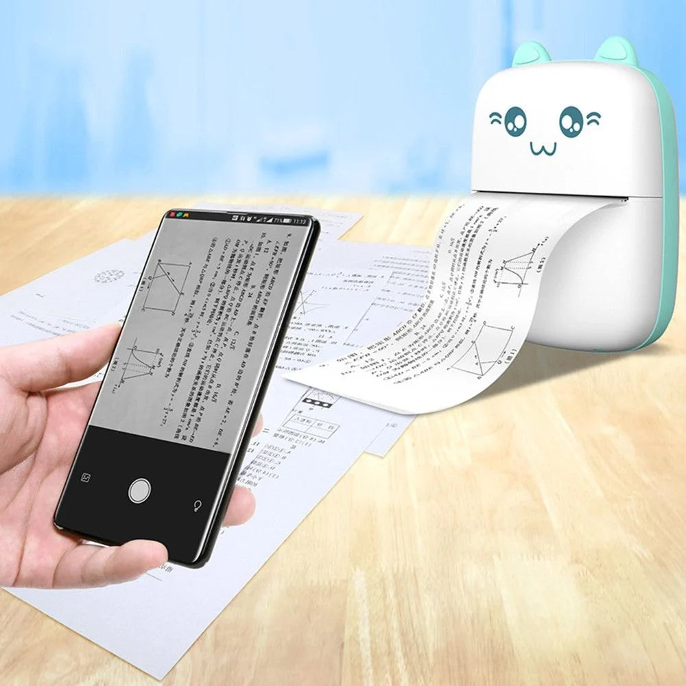 Mini Bluetooth Portable Printer (Wireless, Inkless Printer)